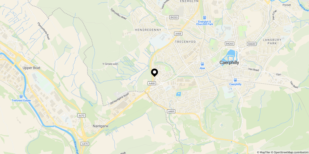 Approximate location of Bardsey Island Way, Caerphilly, CF83 2DD